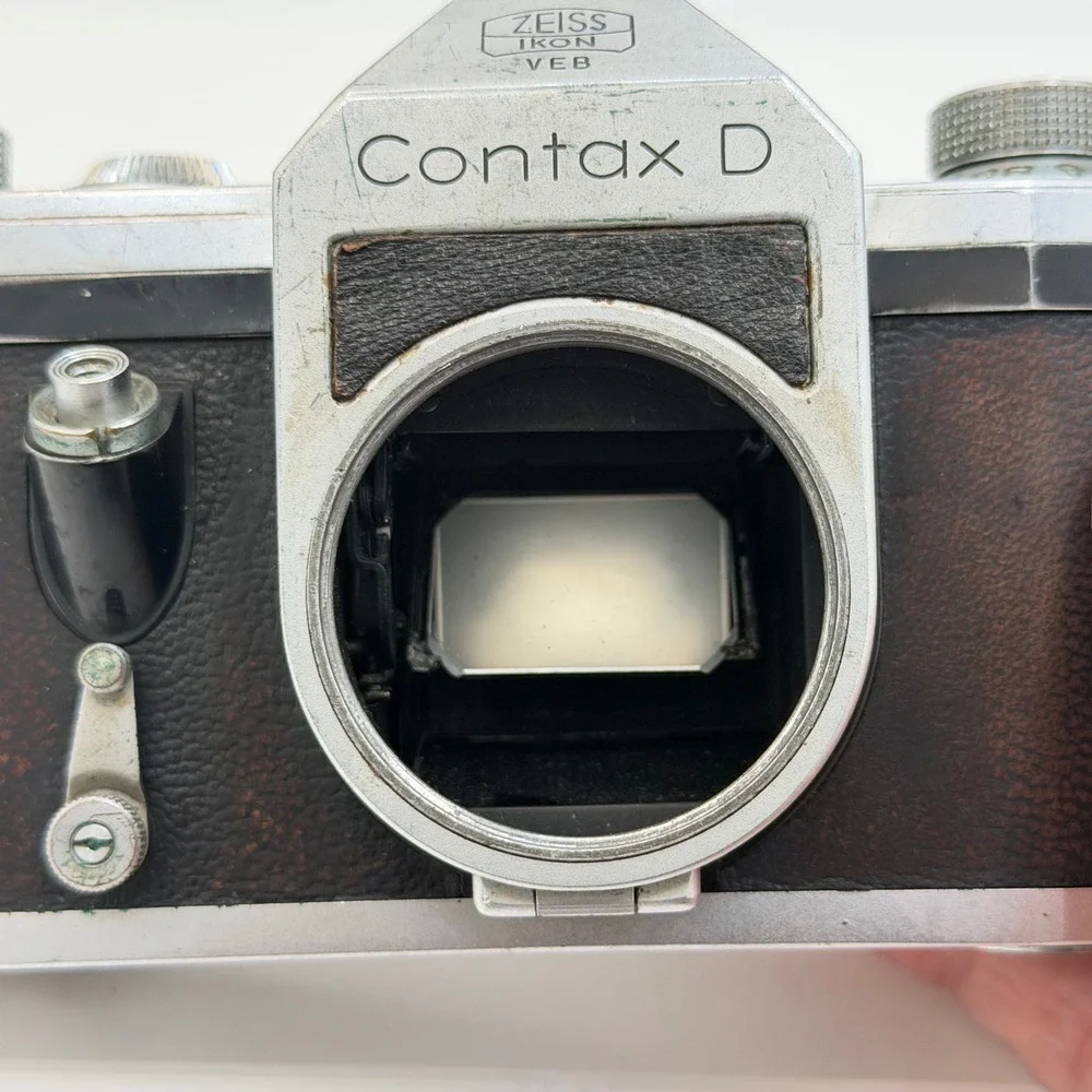 Contax D Zeiss Ikon VEB 35mm SLR Film Camera Body East Germany Vintage M42 Mount
